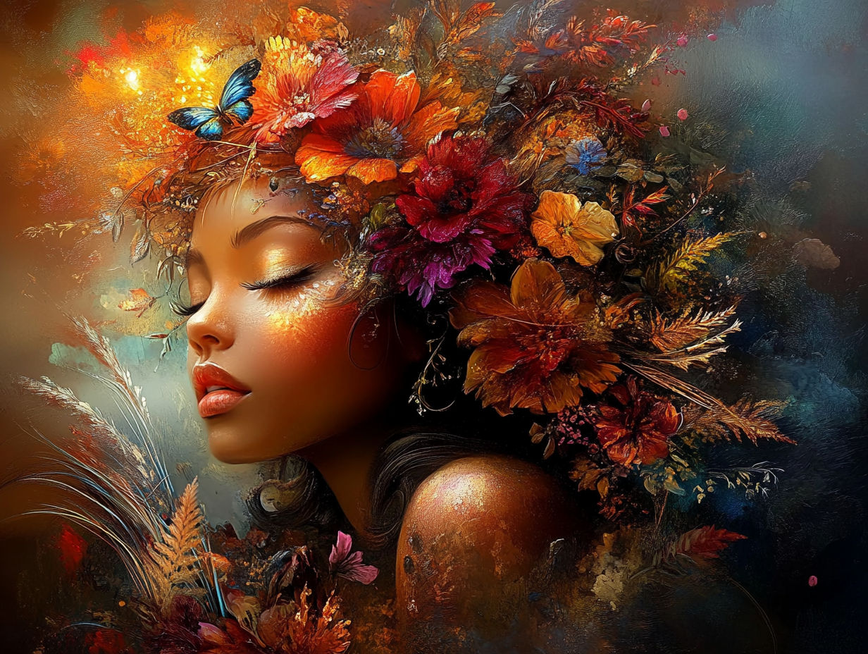 Dark Beauty  by @Marshas Creative AI Designs