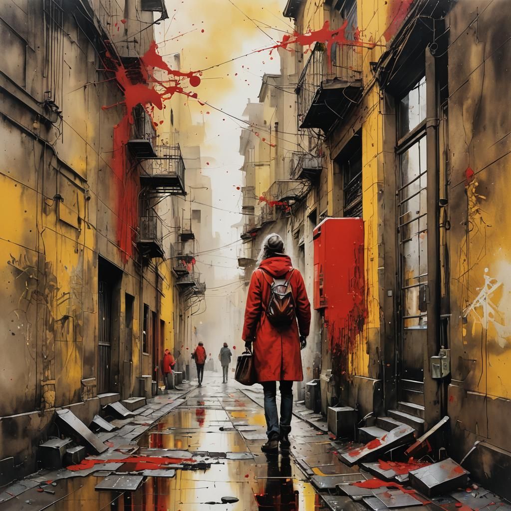Lady in red  by @Mapont