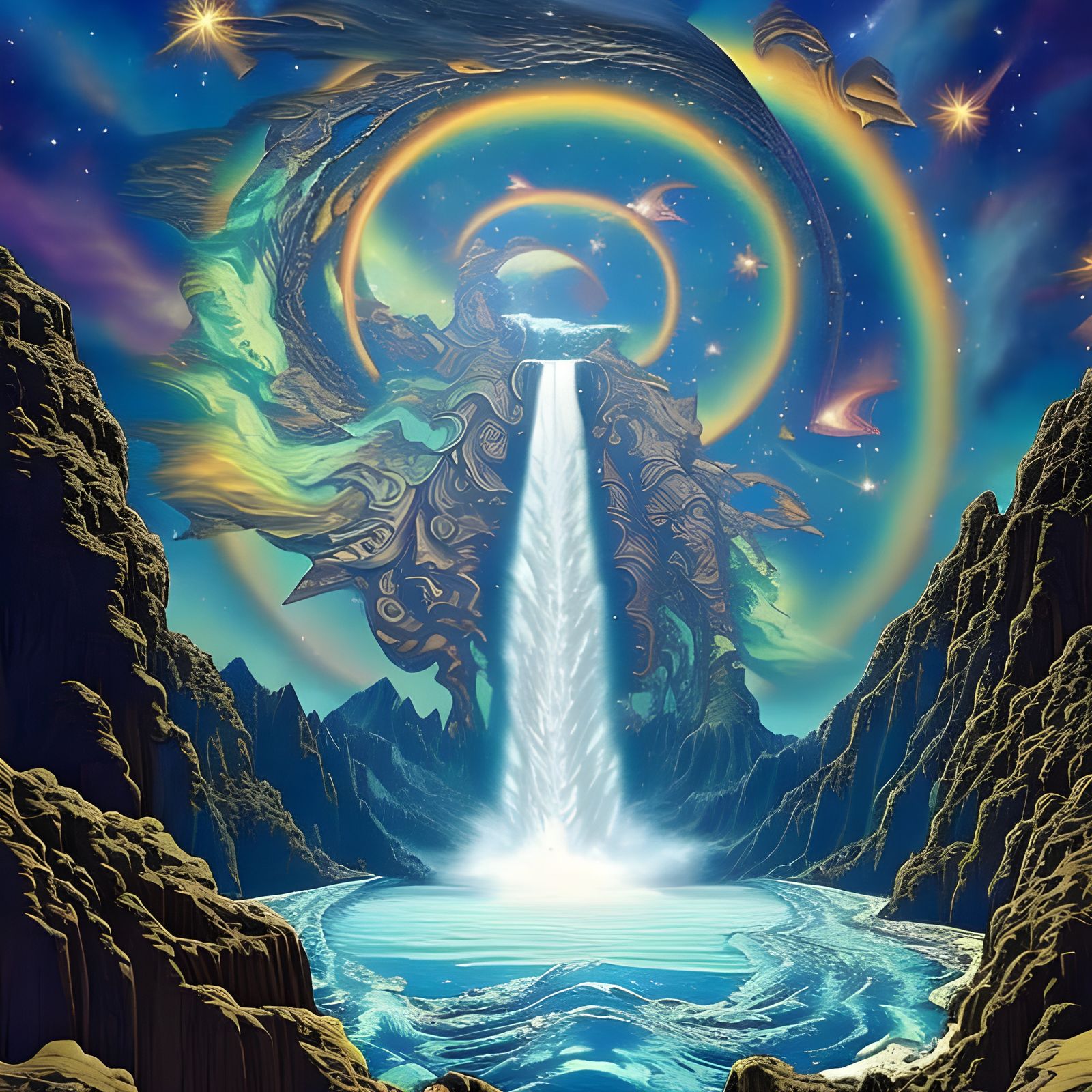Cosmic Waterfall