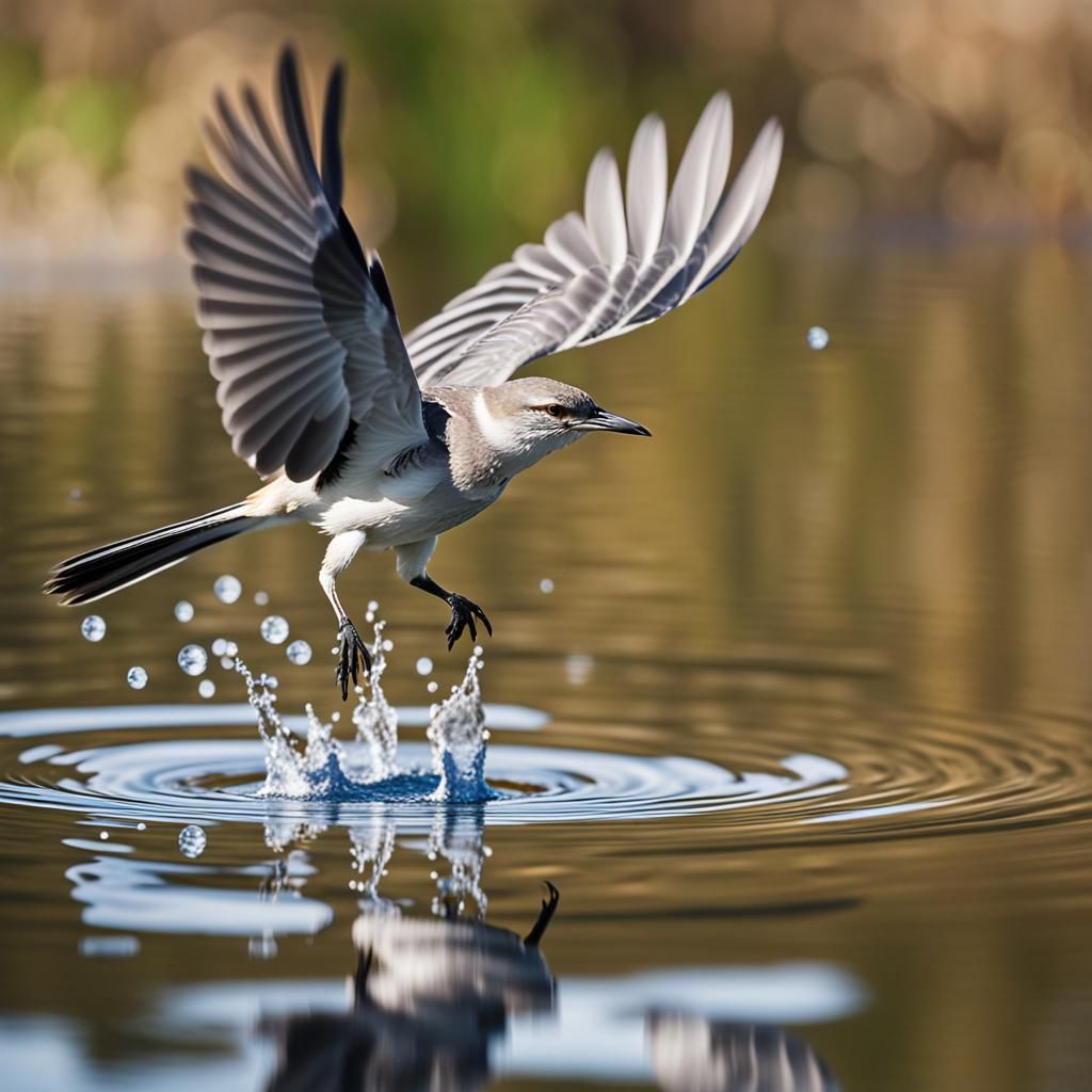 Flight of the Mockingbird  by @Echobri