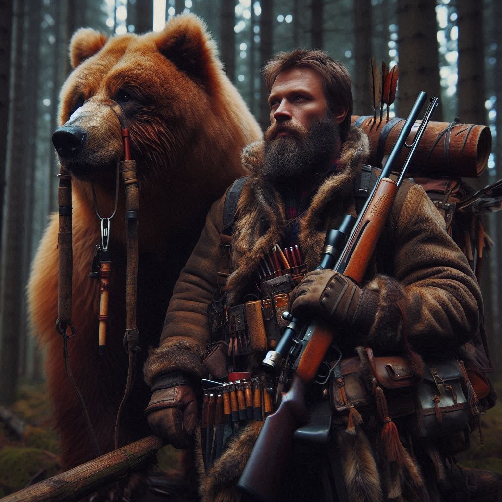 Mountain Man & Bear
