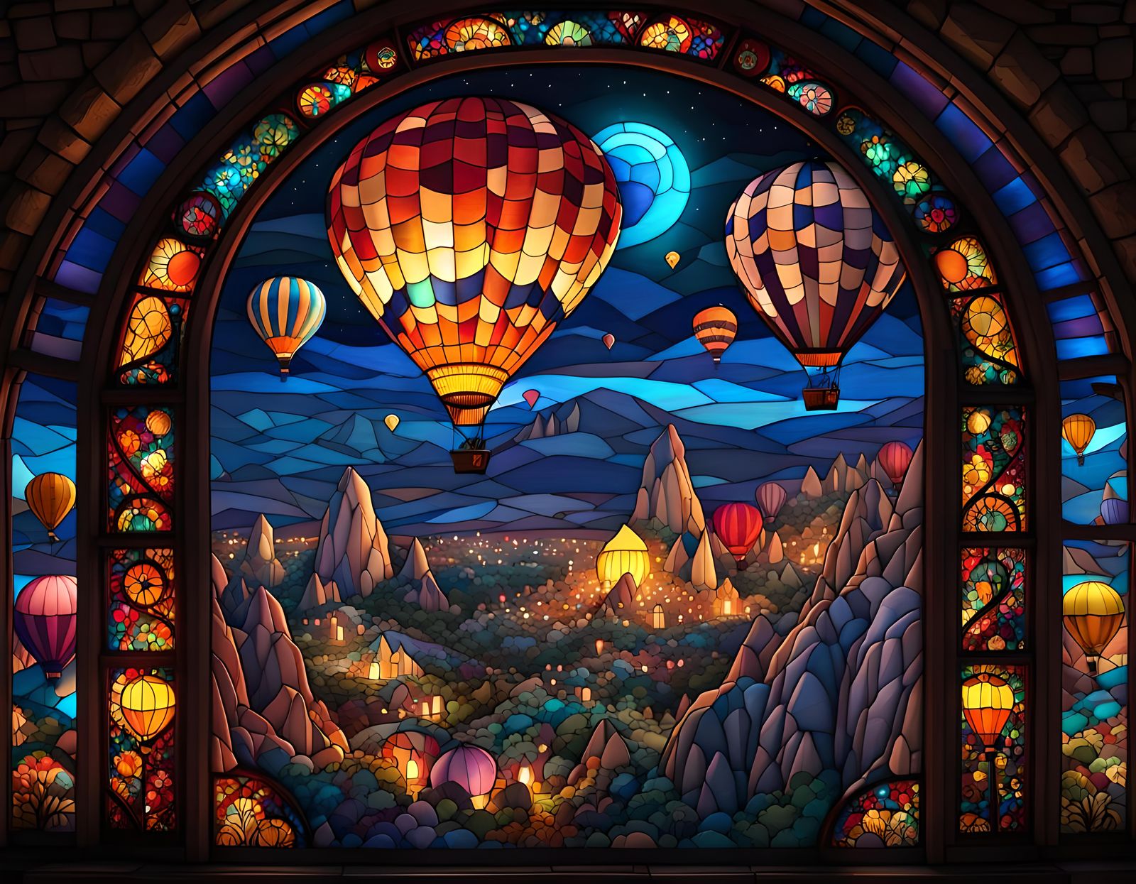 Stained Glass Window: Cappadocia, Turkey   by @Nova