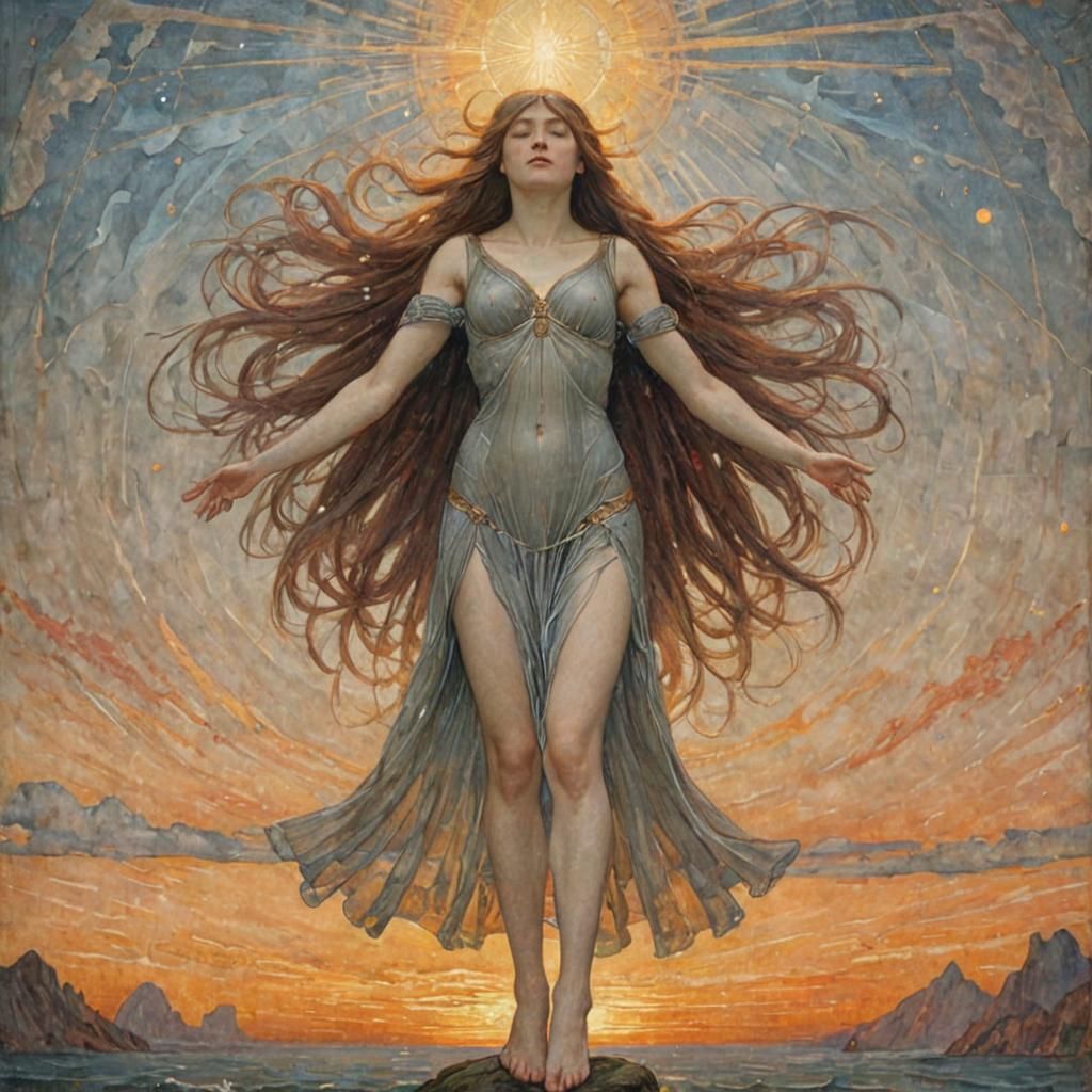 Supreme Cosmic Entity, Hyperdetailed Digital Painting