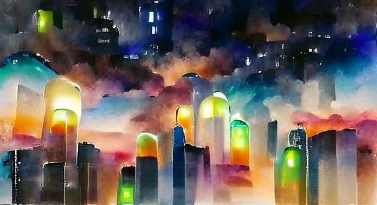 futuristic city