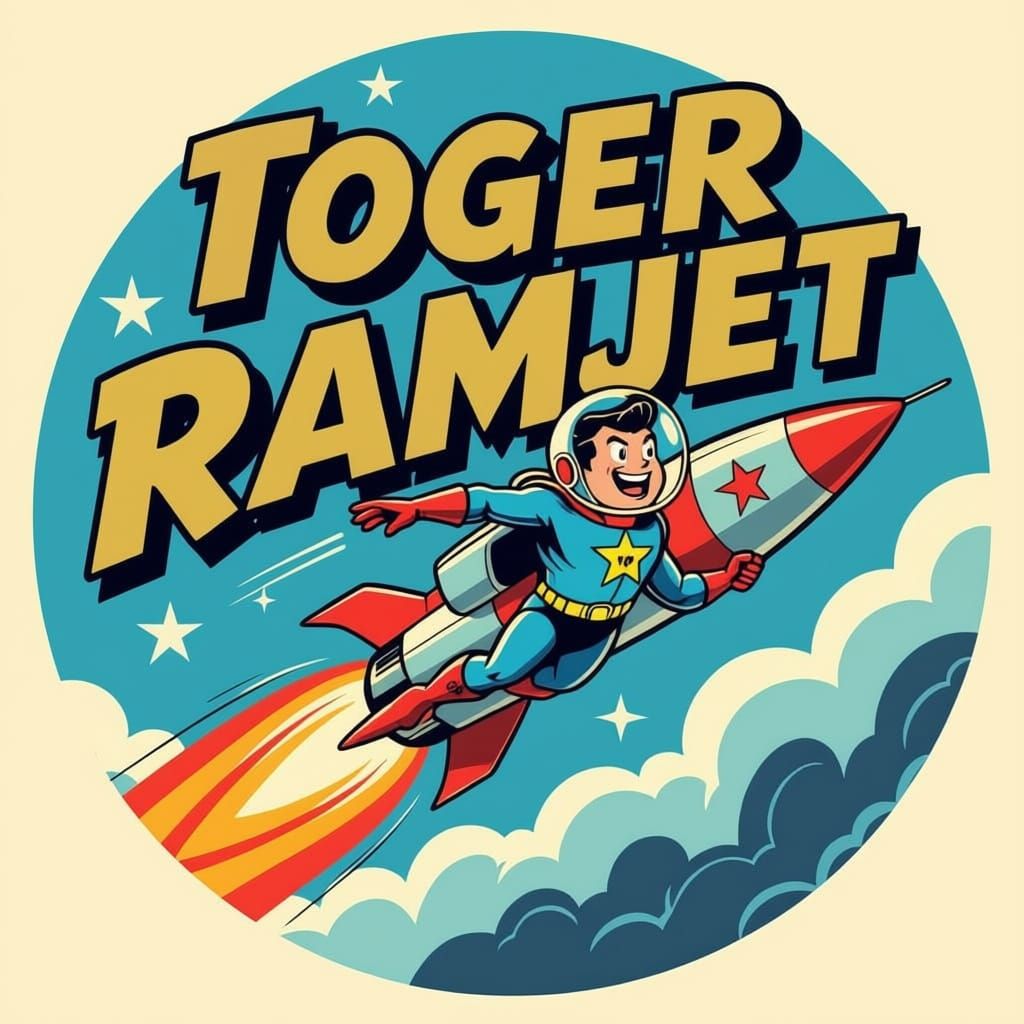 Create Roger Ramjet 1960's logo
