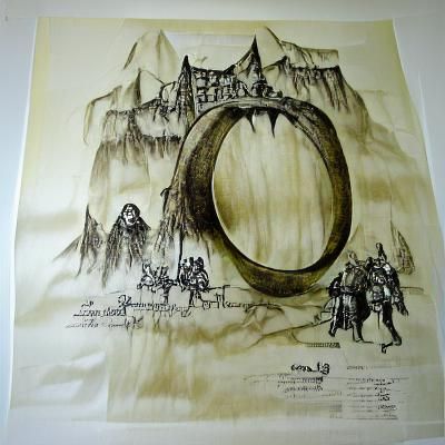 elden ring dungeater ink drawing poster art