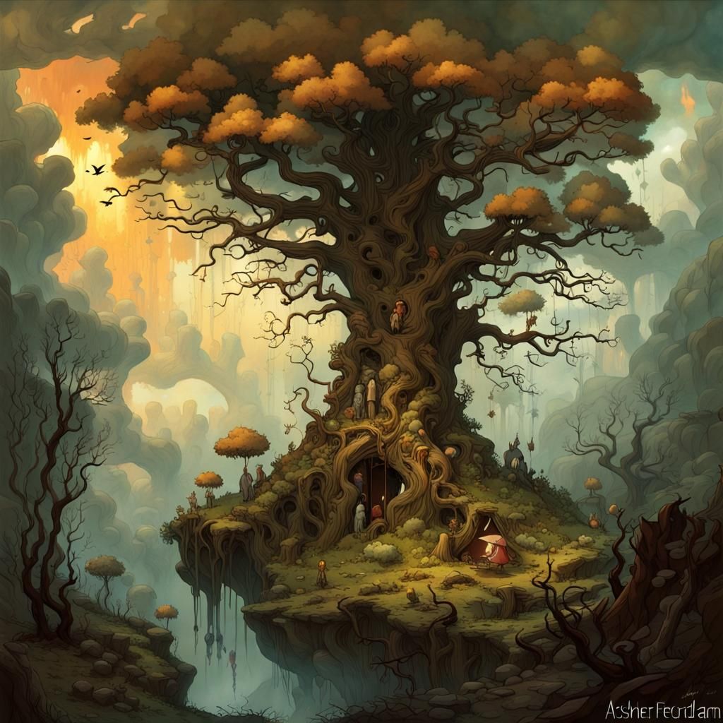 The Long lost mysterious magical tree - AI Generated Artwork ...