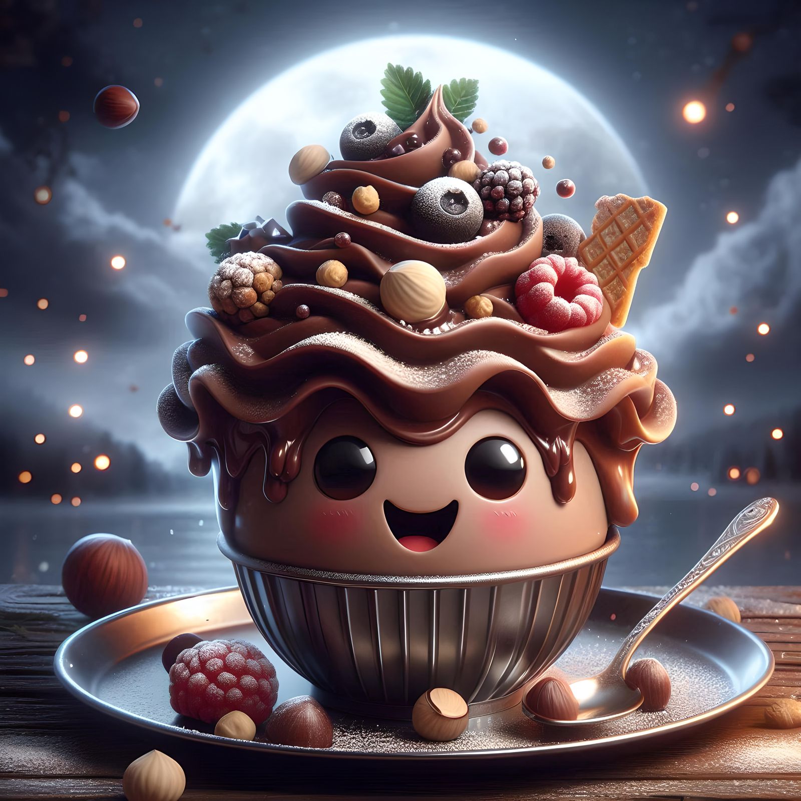 Chocolicious ice cream sundae