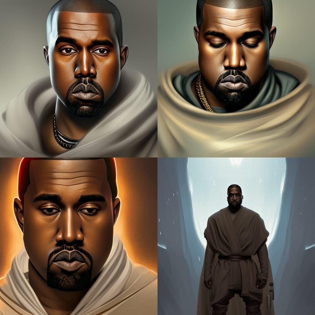 Kanye West as a Jedi in 4K - AI Generated Artwork - NightCafe Creator