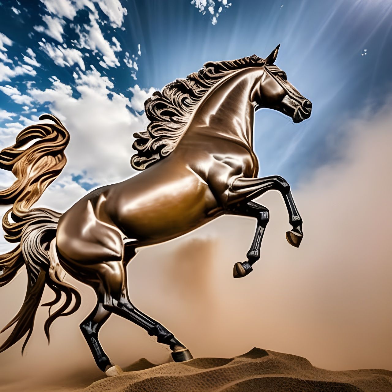 Horse without a Rider AI Generated Artwork NightCafe Creator