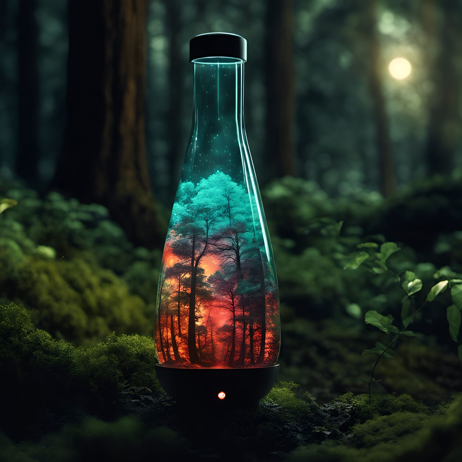 Forest lava lamp in a forest  by @DeeB