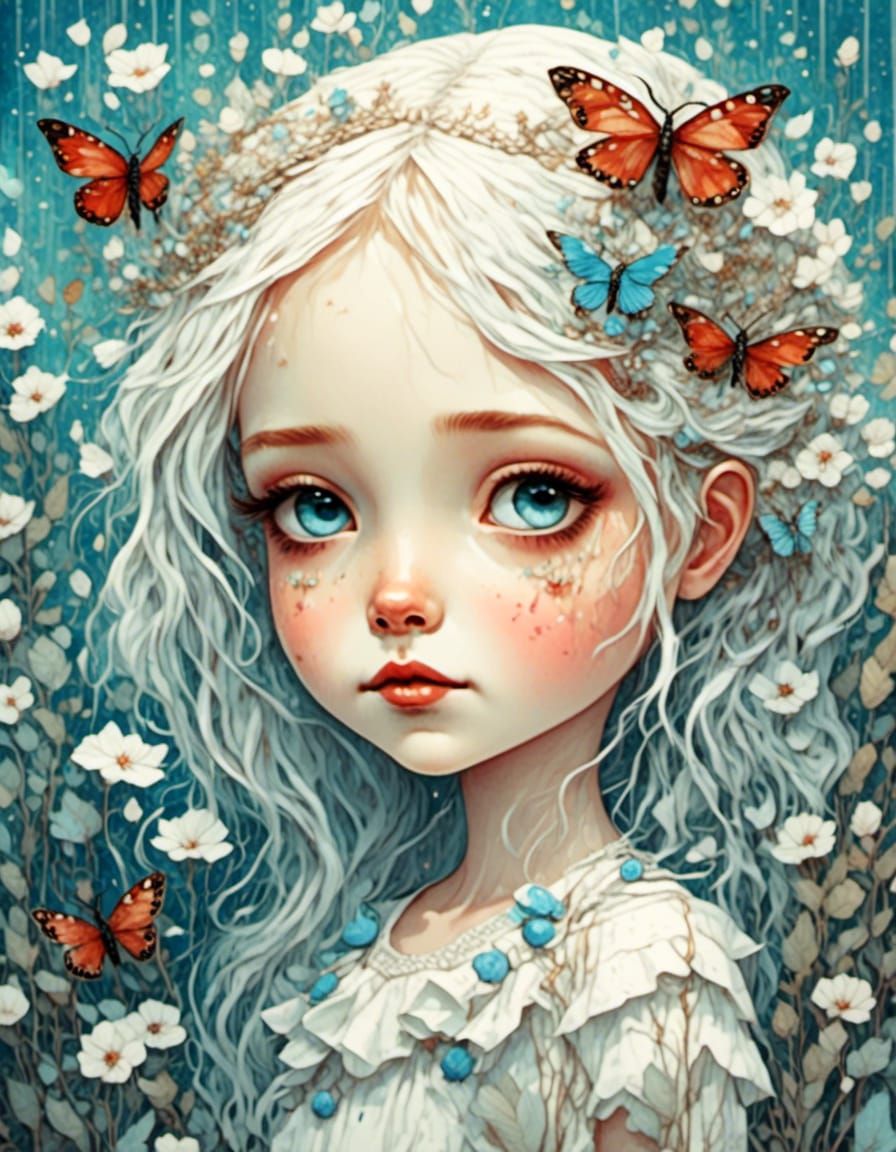 Cute sad girl