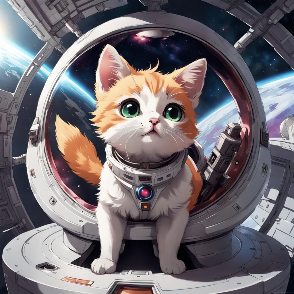 Space Cat - AI Generated Artwork - NightCafe Creator