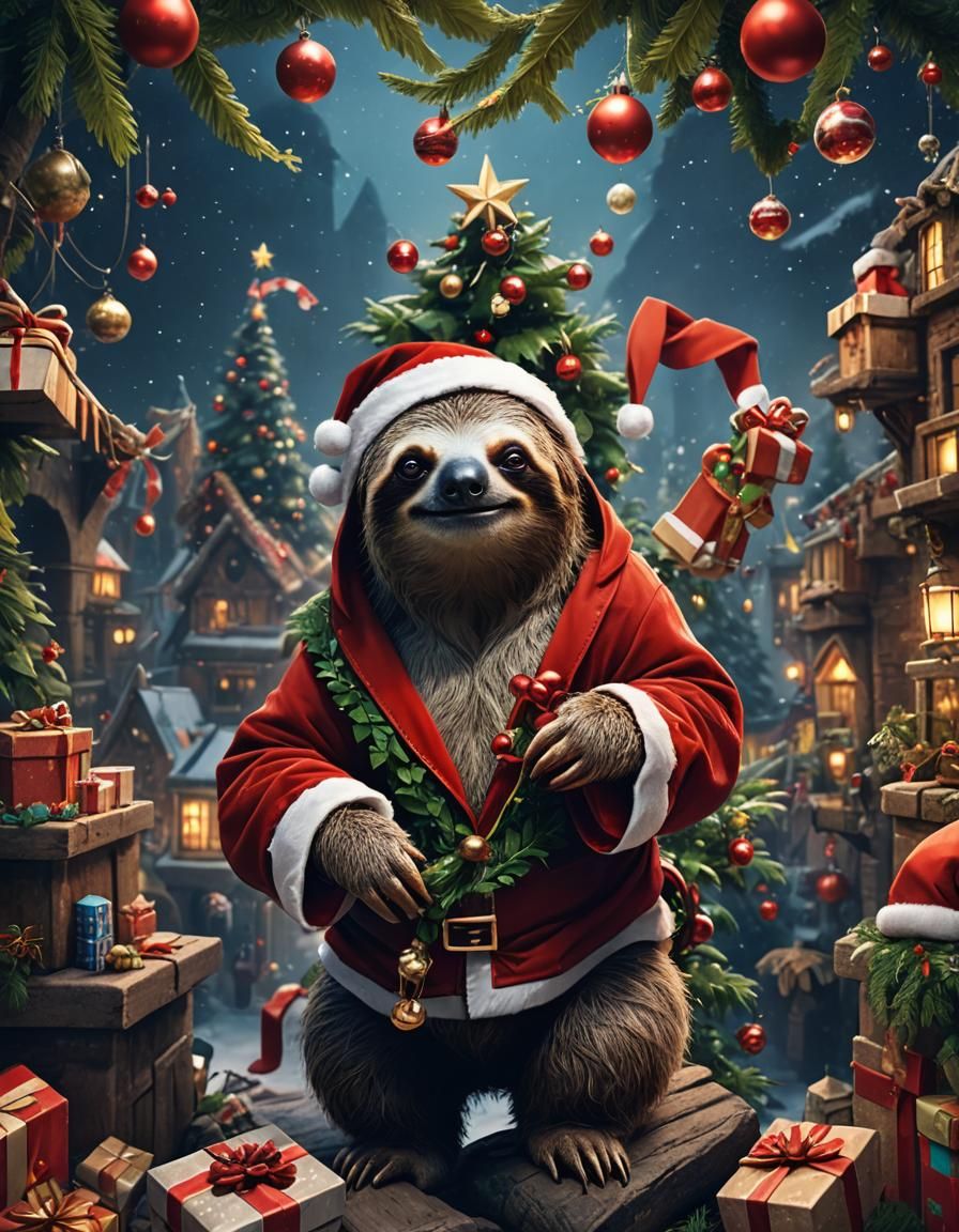 Santa Sloth
