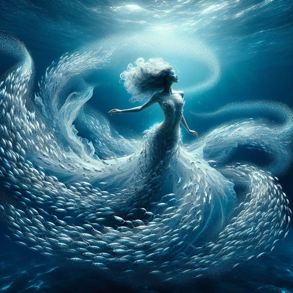 Dance in the deep ocean  by @Duygu