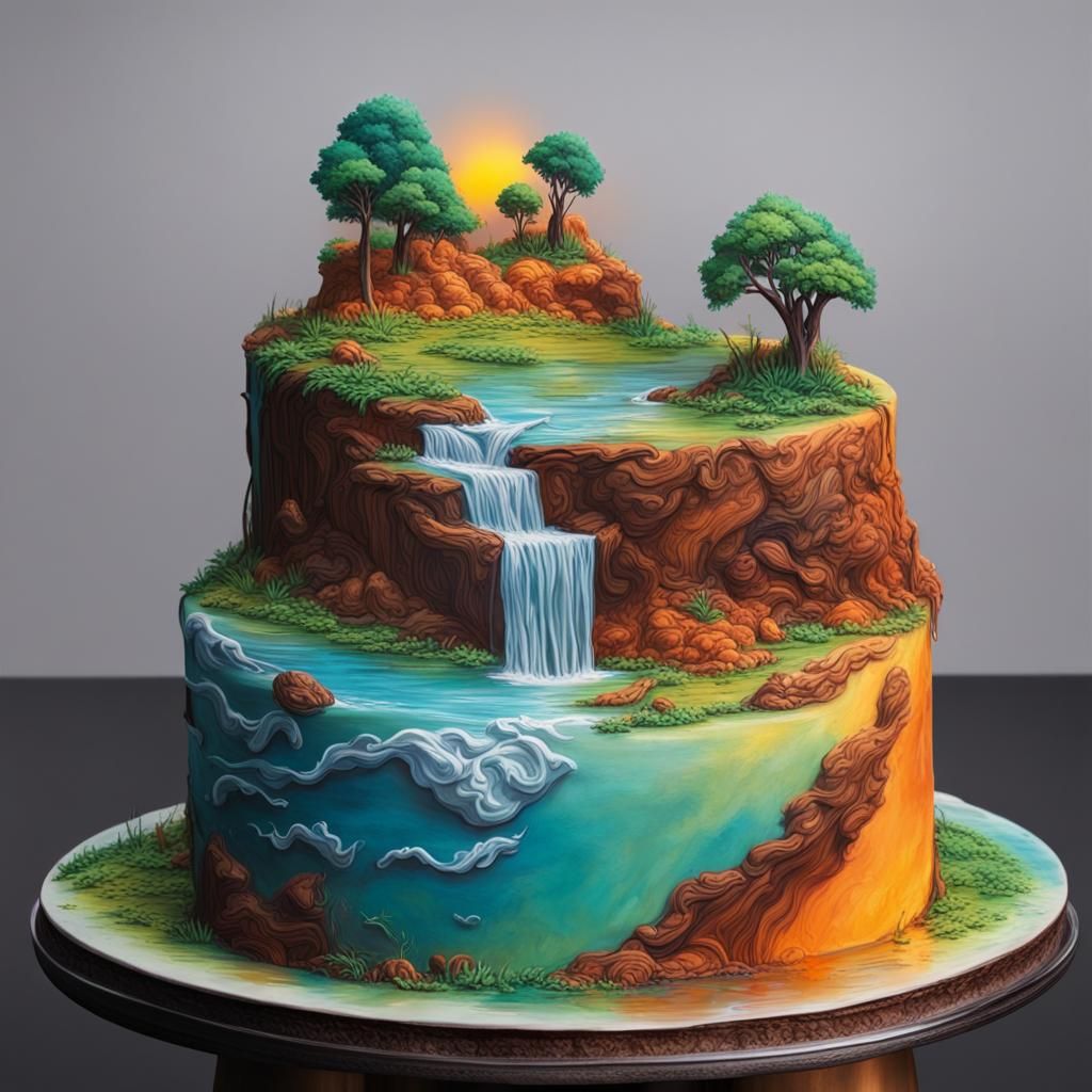Edible Landscape   by @Handwing