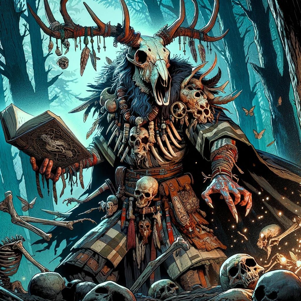 An orc necromancer needs an army... lucky that came in the t...