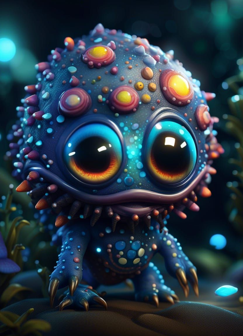 The cutest monster - AI Generated Artwork - NightCafe Creator