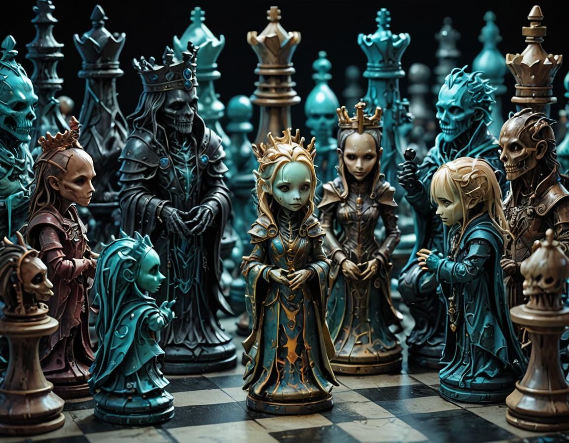 Chess coming to life  by @Manaland