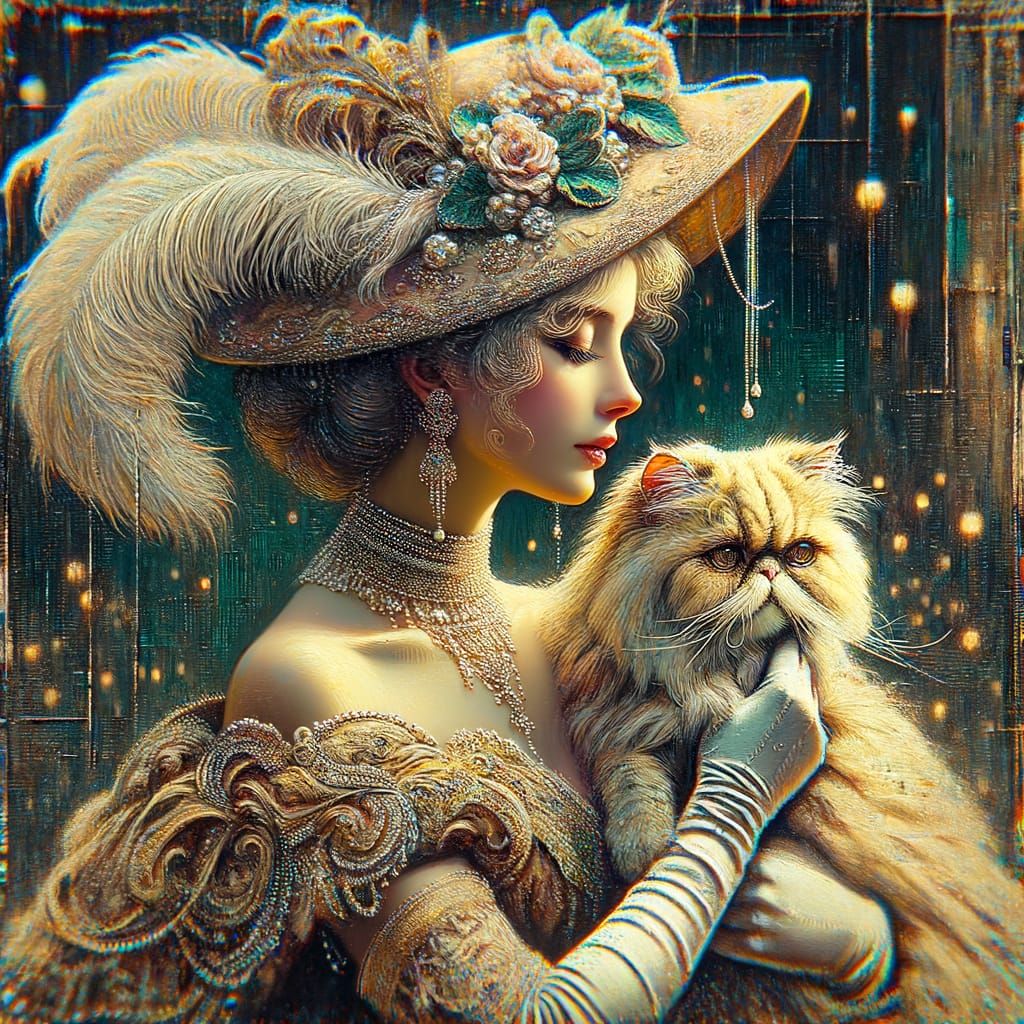 Singer and her Cat