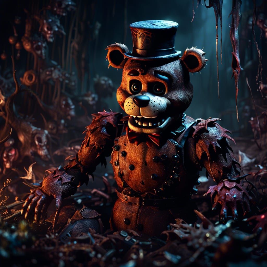 Nightmare Freddy Fazbear - AI Generated Artwork - NightCafe Creator