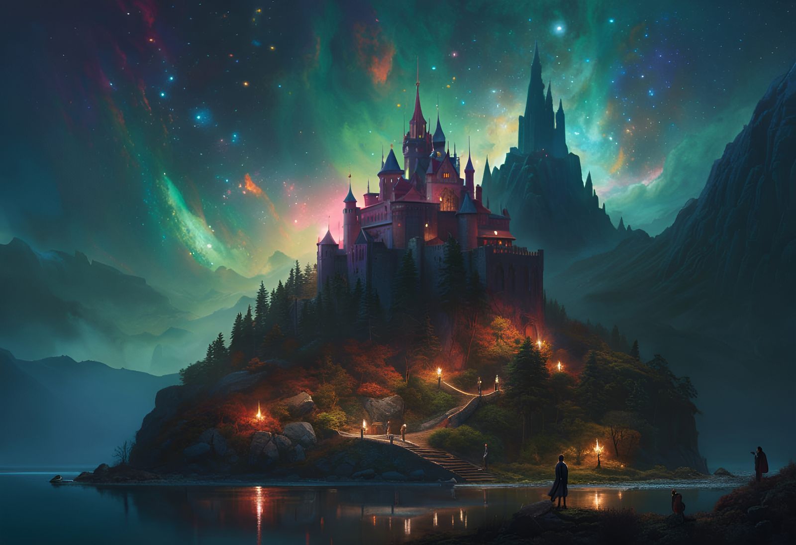 Castle On The Hill… - Ai Generated Artwork - Nightcafe Creator