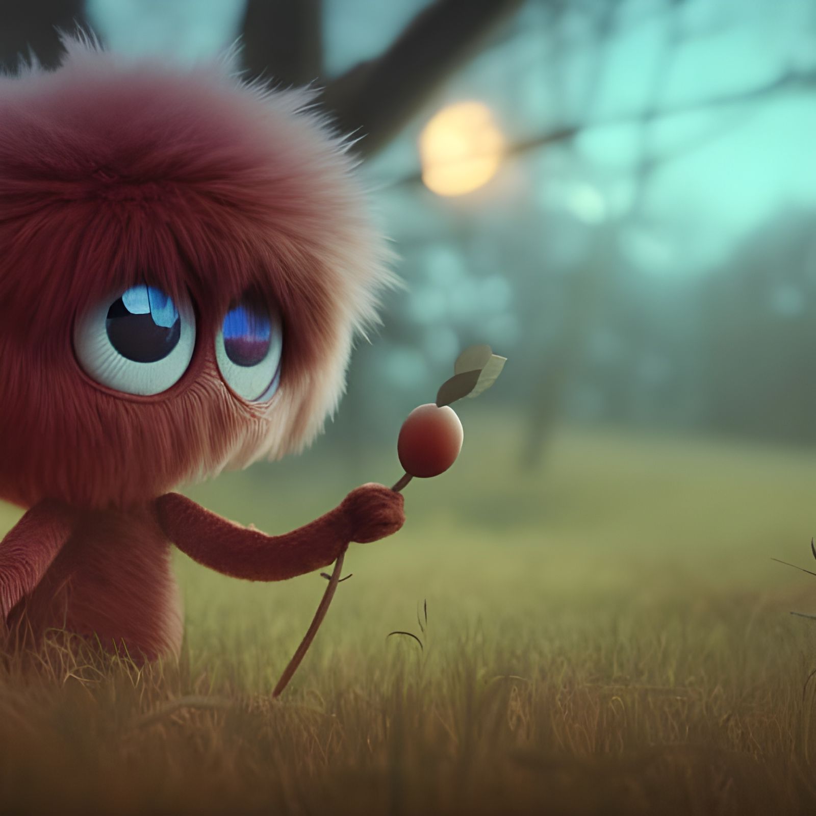 Hi! Want a berry?  by @oopsdigitalart