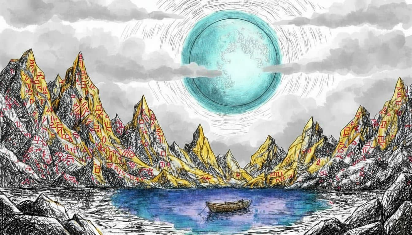 Lake on another planet