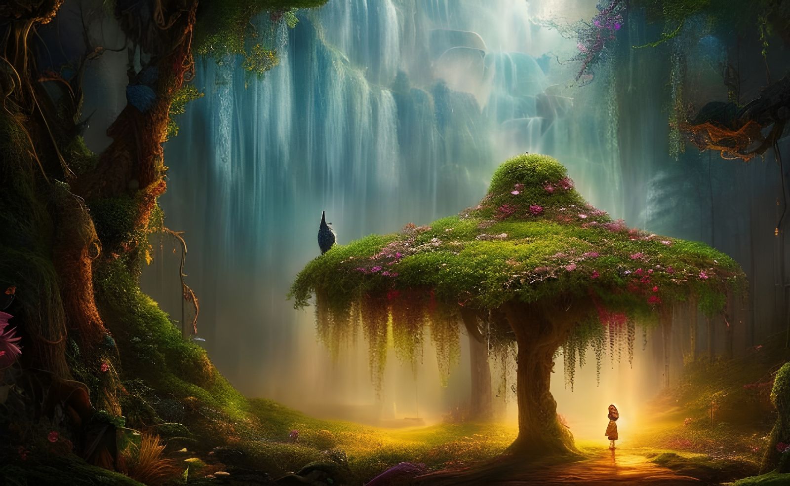 delicate fairytale scene