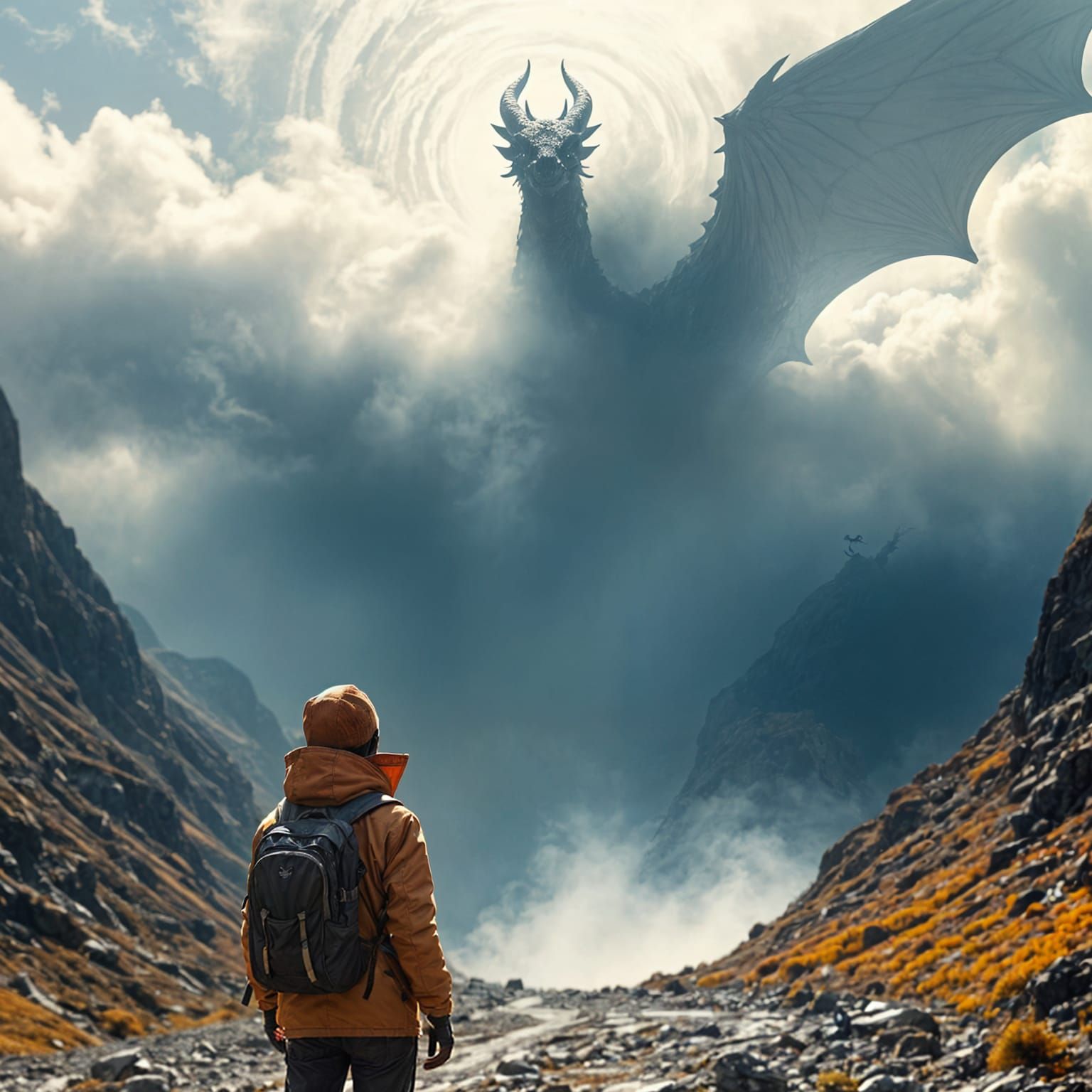 “Mistborne Guardian” – Creature Hidden in Fog  by @Libra Adonis 