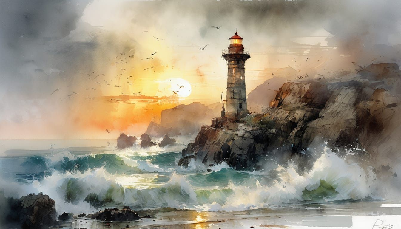 Lighthouse  by @Superbear