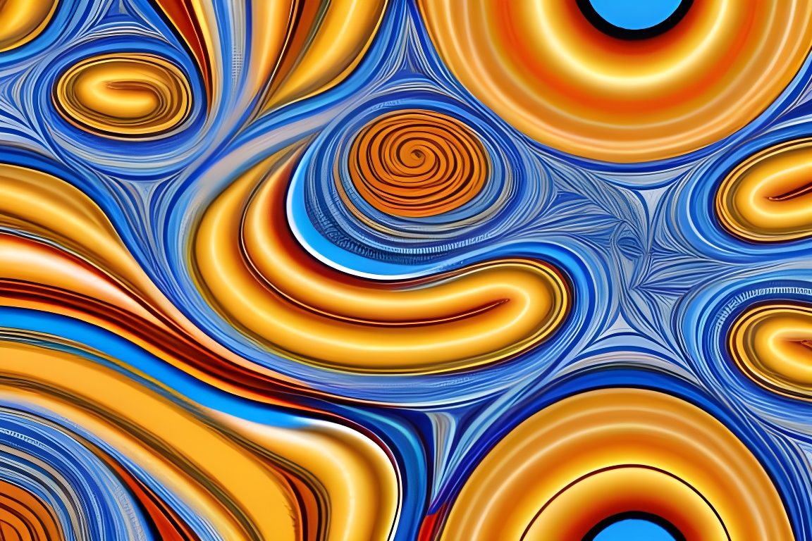 swirling fractal seamless pattern