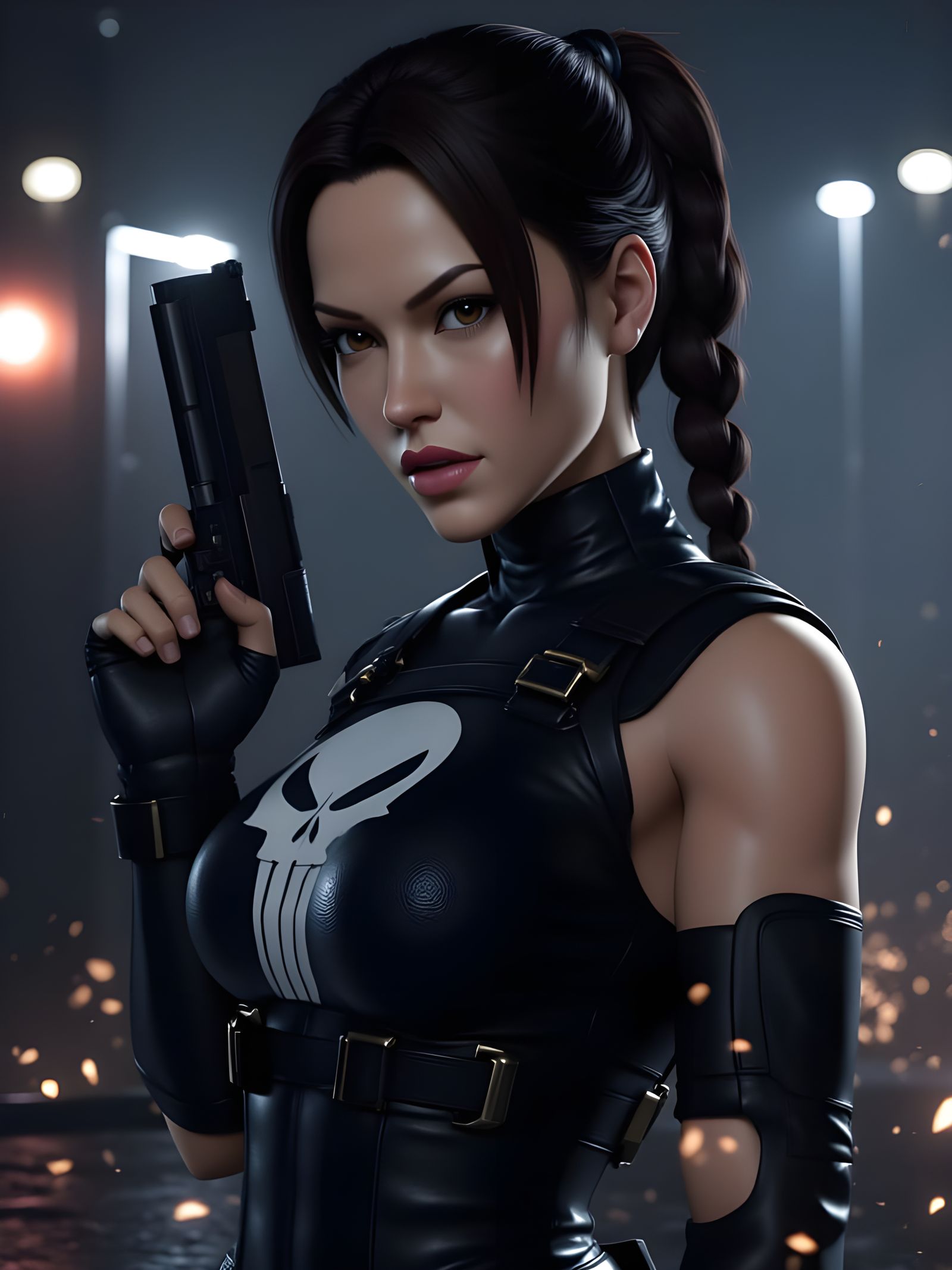 Lady Punisher Lara Croft