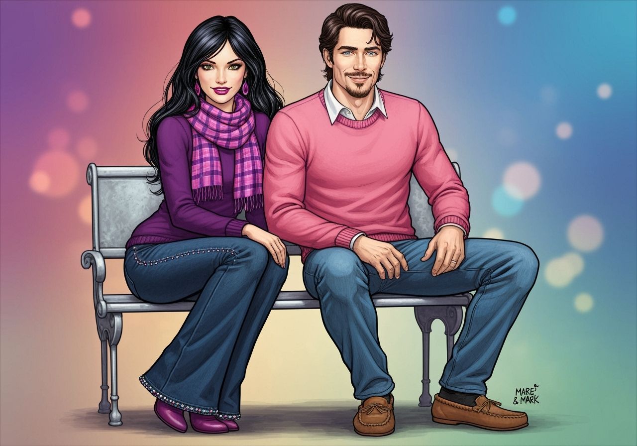 Marie and Mark: Graphic Novel Style Portrait