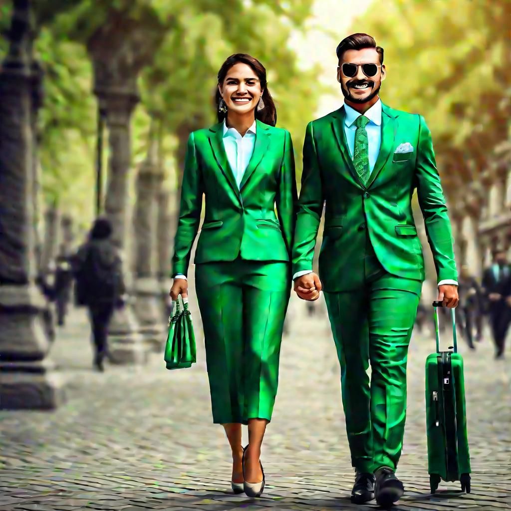 CUERPO ENTERO Hombre y mujer cogidos de la mano.muy guapos s...