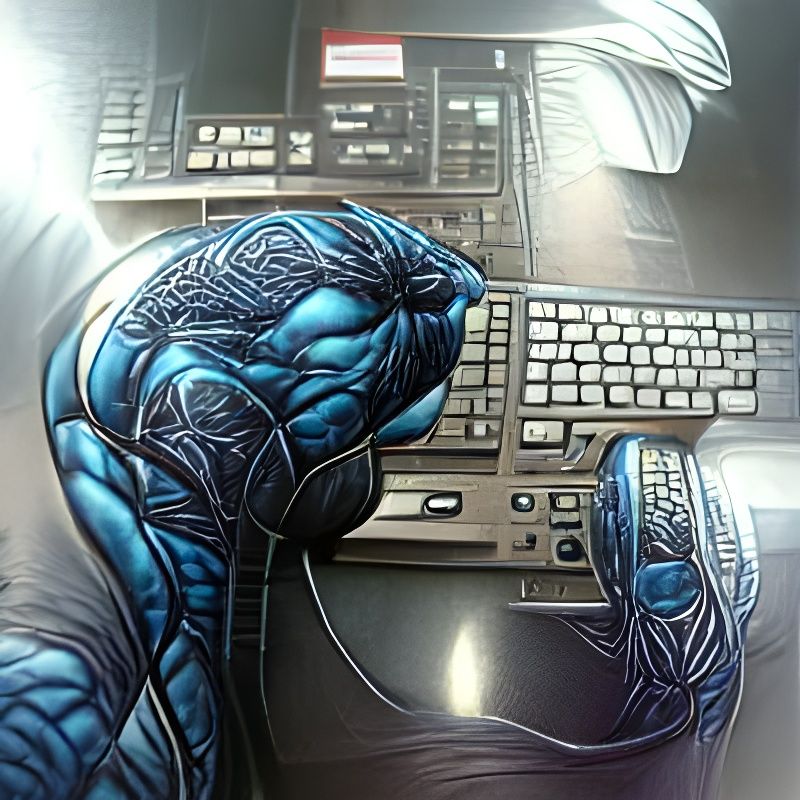 Techman, programmieren, Held, marvel, Anzug blau-gelb, compu...