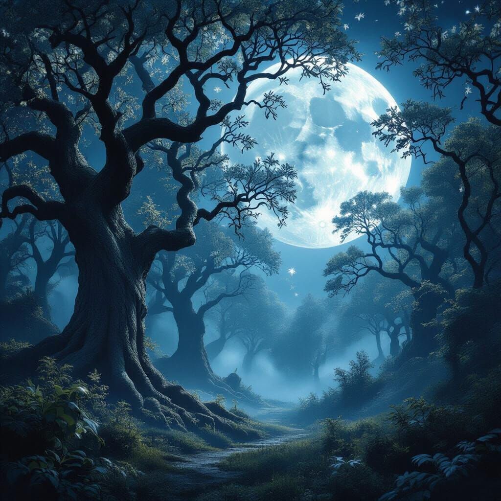 Moonlit Grove 🌙🌲