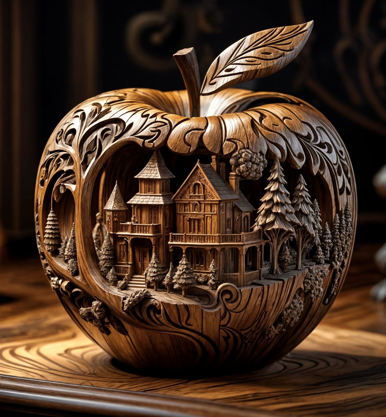 Enchanted Core: A Village in Wood  by @Juliana Asteria