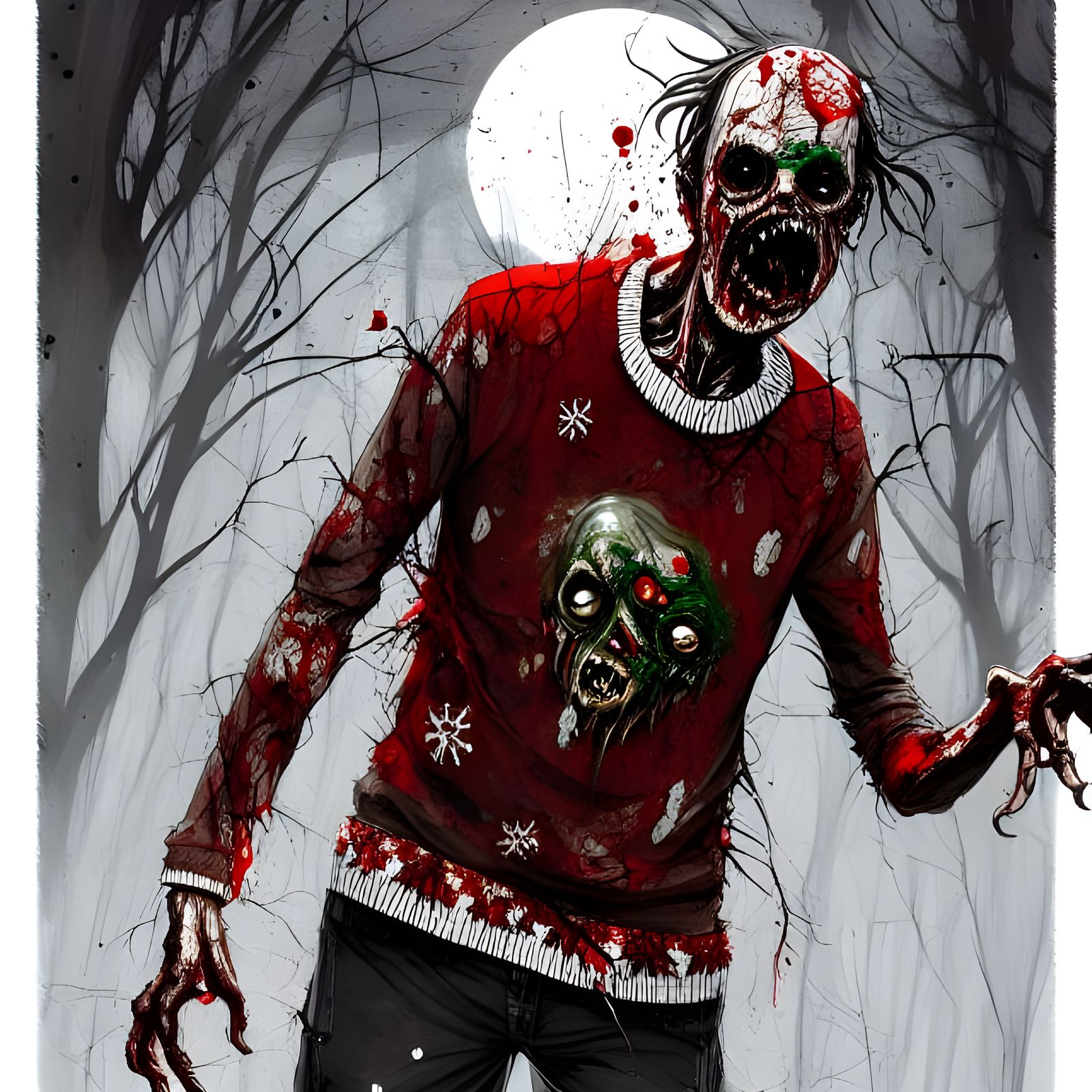 Stylish Christmas Zombie 3