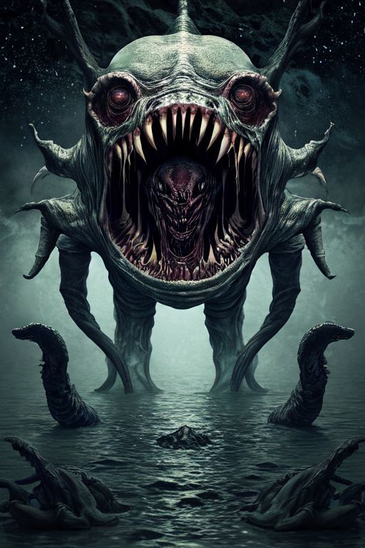 Horrifying eldritch horror sea monster I just uploaded