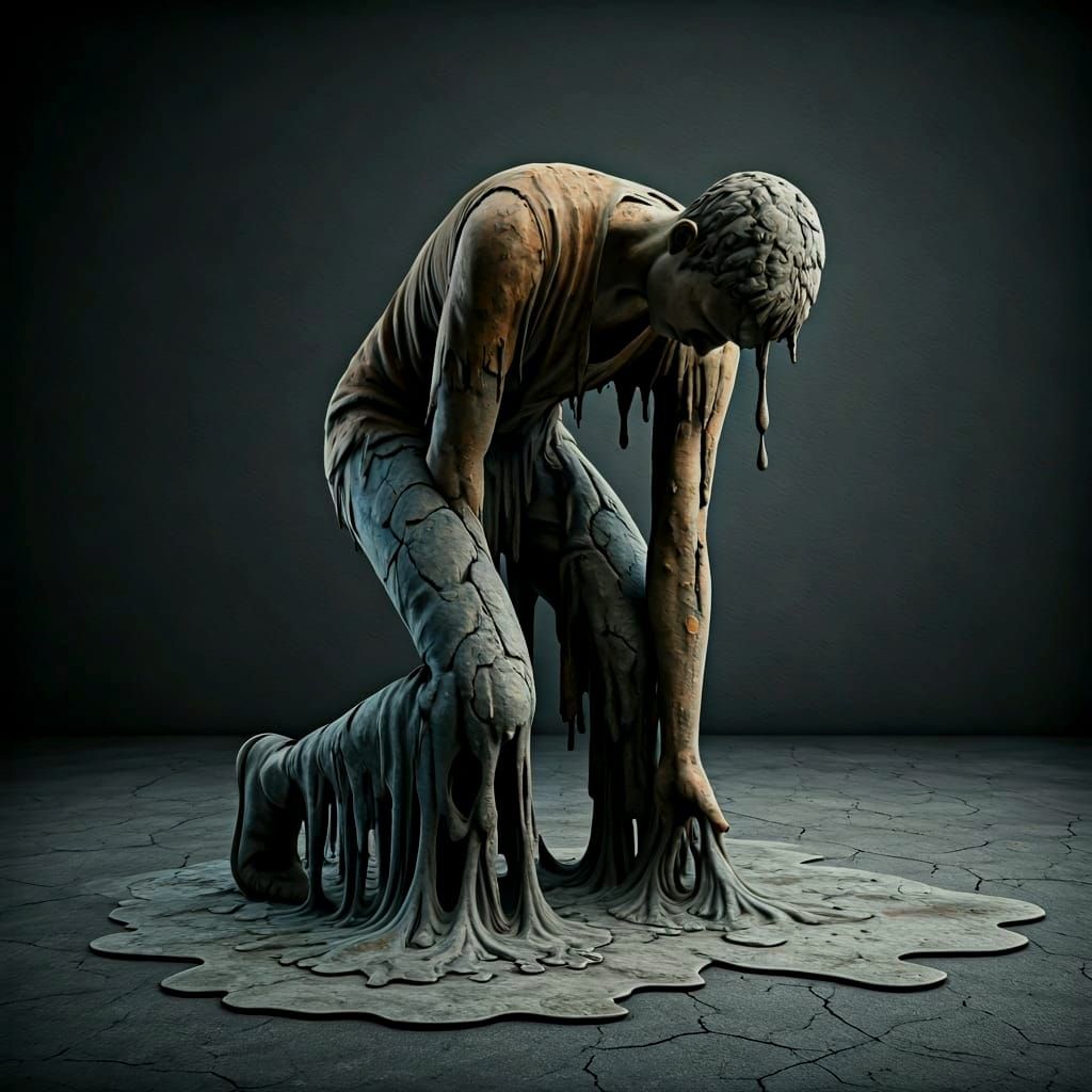 A Statue called "Despair"  by @AncientAardvark 