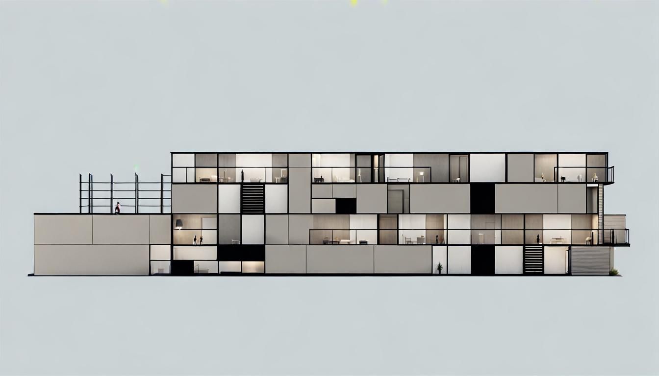 realistic  exterior shot elevation with landscape  ,
Promot ...