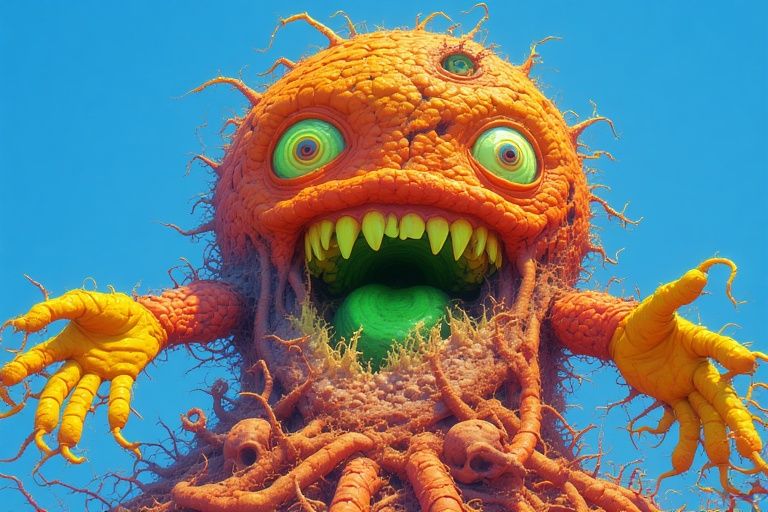 color photo negatives, inverted color, inverted shading, glowing ultraviolet, polarized lighting stereo depth. a mad hypnotist , swirling ey...