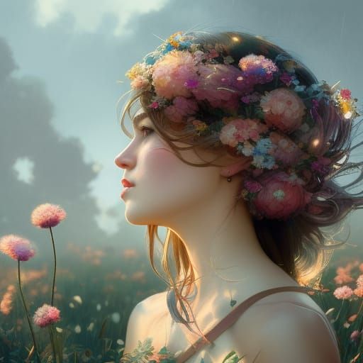 Flower meadow princess