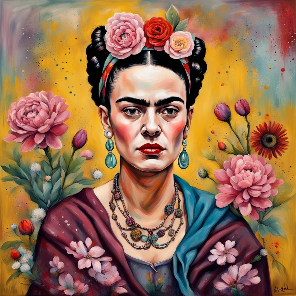 frida kahlo portrait - AI Generated Artwork - NightCafe Creator