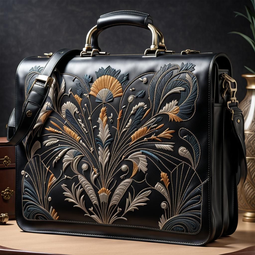 Art Deco Briefcase AI Generated Artwork NightCafe Creator