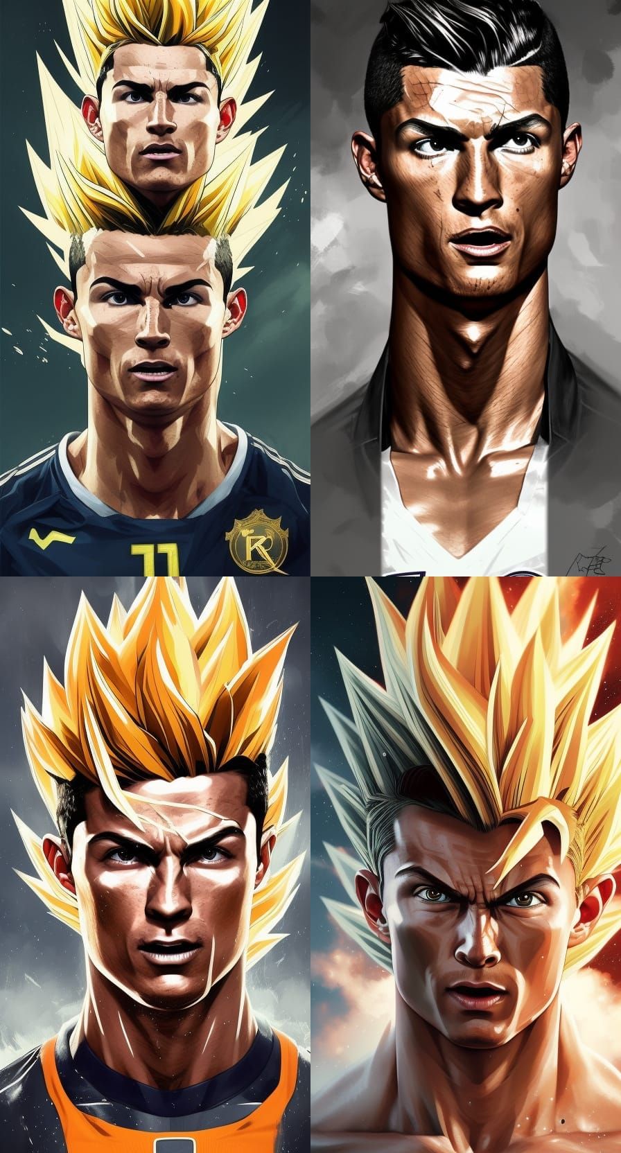 Cristiano Ronaldo - Super Saiyan 3  Super saiyan, Cristiano ronaldo,  Ronaldo