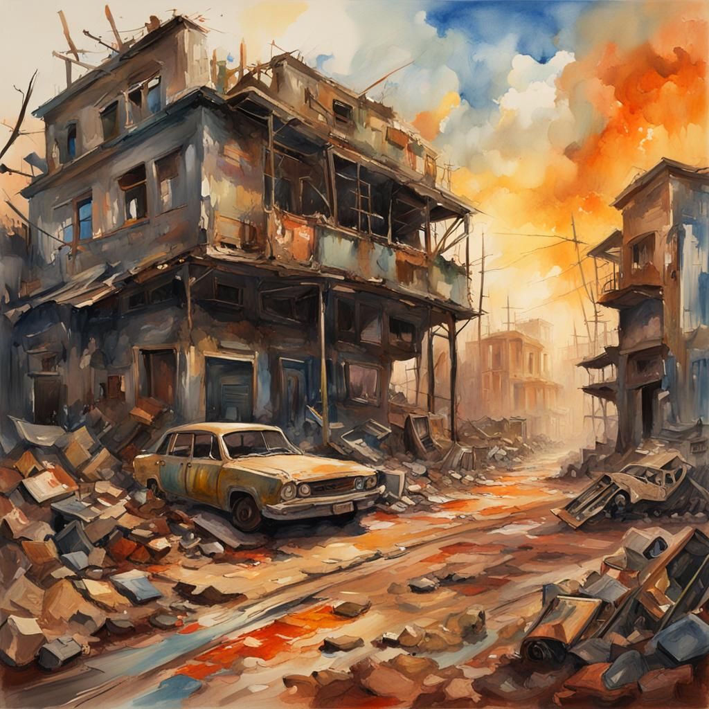 Post apocalyptic wonderland - AI Generated Artwork - NightCafe Creator