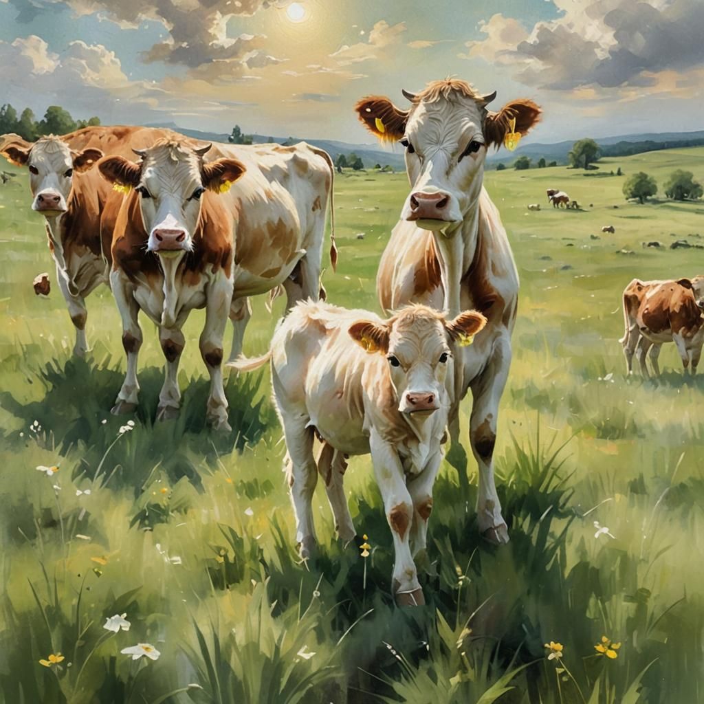 cute cows  by @animallover