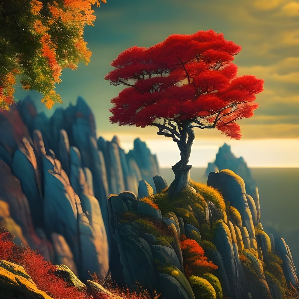 Up Above on a Rocky Cliff